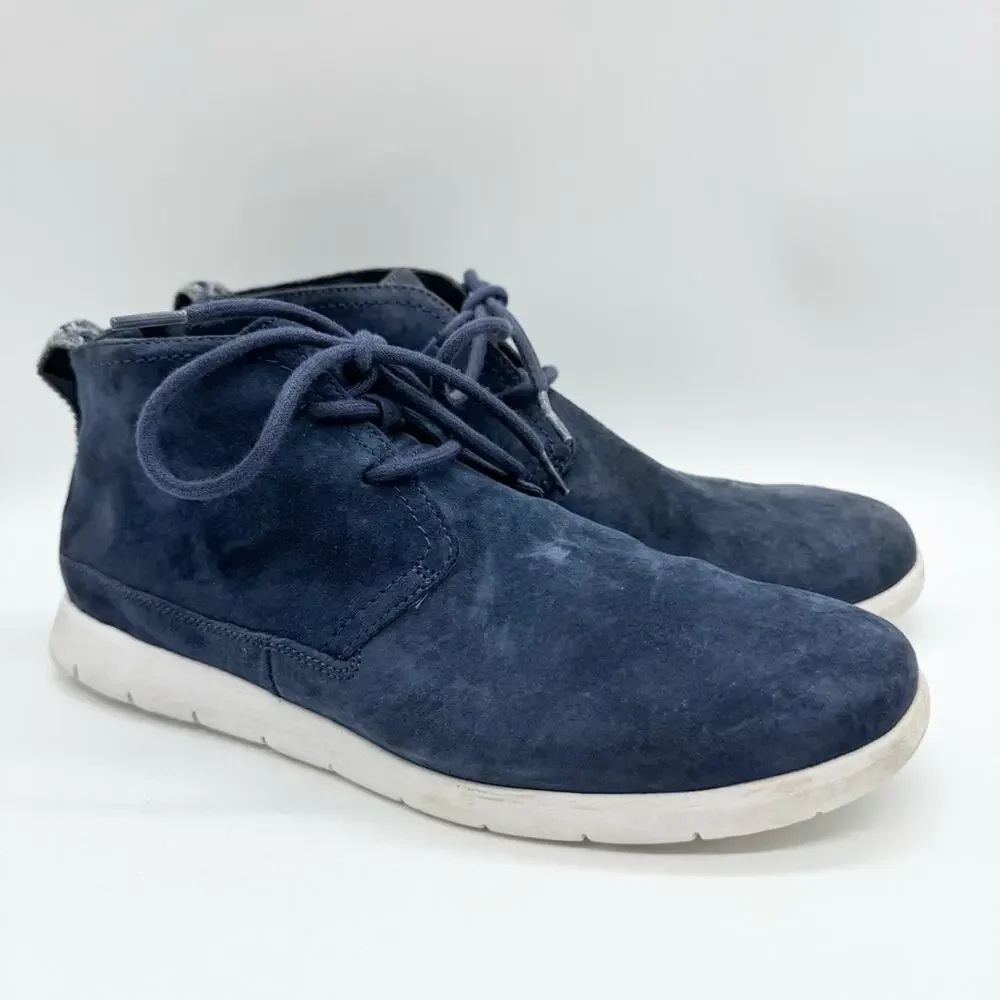UGG Men's Freamon Suede Lace Up Chukka Boot In Navy Sz 9 Preppy Office Business